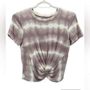 HOLLISTER must-have collection easy t-shirt -dye size XS purple white